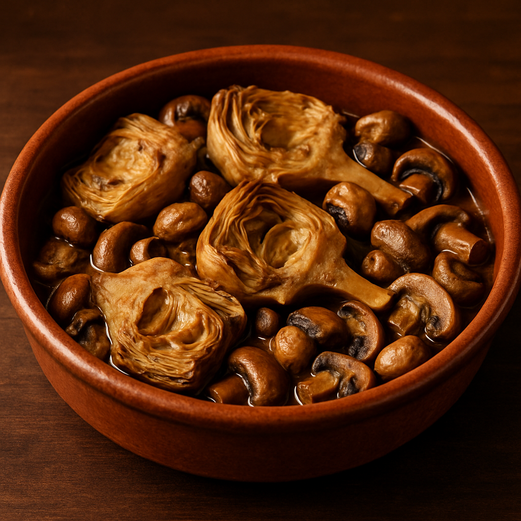 אוכל מוכן לפסח כשר למהדרין - ארטישוק ופטריות