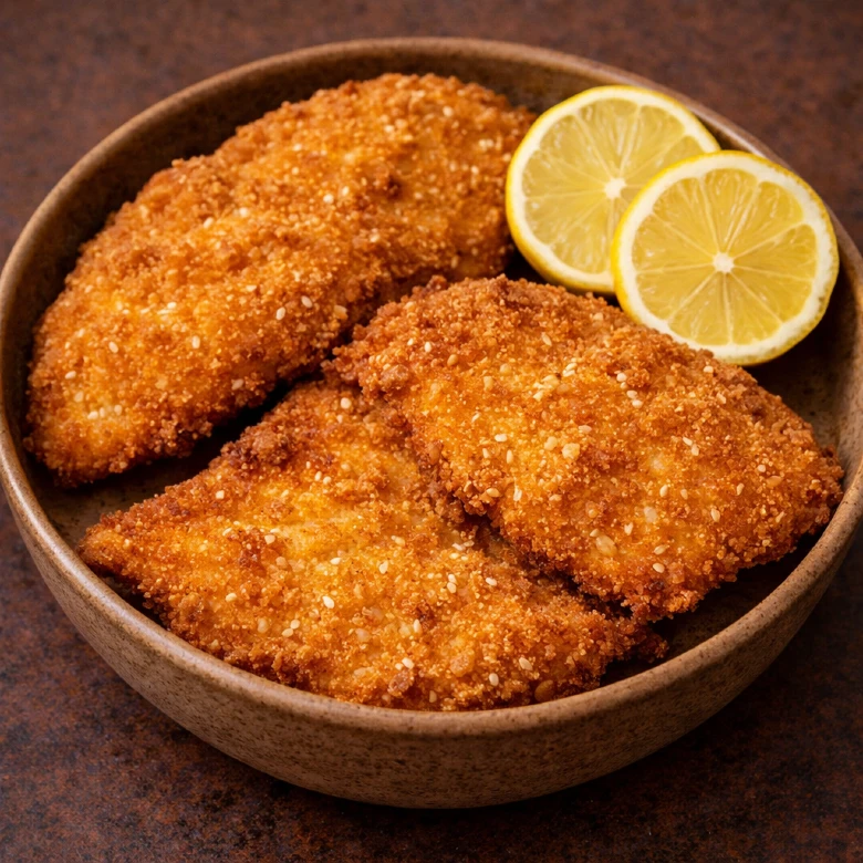 שניצל ביתי - קייטרינג מאמא שניצל ביתי מוזהב - קייטרינג בשרי לאירועים