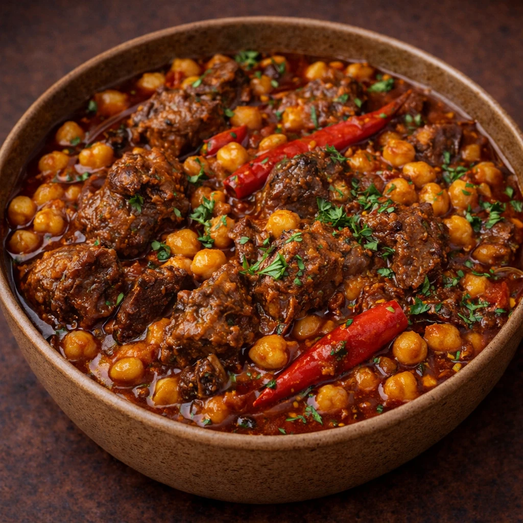 בשר ראש לראש השנה - קייטרינג מאמא בשר ראש ברוטב חומוס פיקנטי - מנה מסורתית לראש השנה וחגים