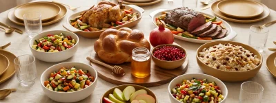 קייטרינג לראש השנה כשר למהדרין בד״ץ מחפוד - שולחן חג ערוך